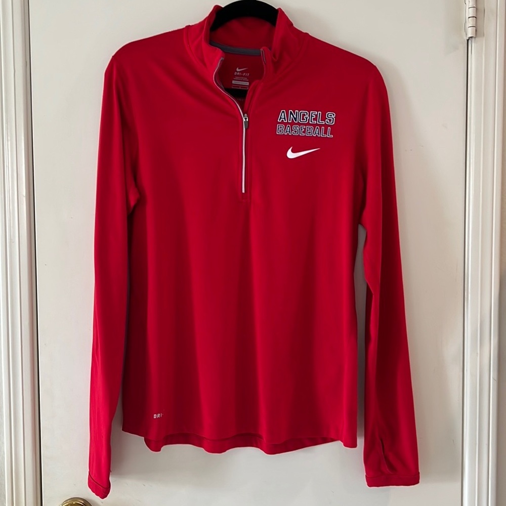 Nike DRI-FIT MLB Los Angeles (Anaheim / LA) Angels 3/4 zip pullover jacket